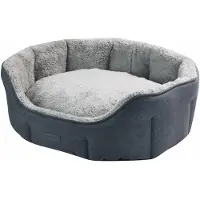 Merkloos Bequeme Tierbetten (Oval, 45 x 40 x 19 cm) Grau
