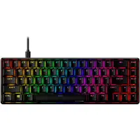 HyperX Alloy Origins 65 – Mechanische Gaming-Tastatur – HX Aqua (US-Layout), 65%, Kabelgebunden, USB, Mechanischer Switch, RGB-LED, Schwarz