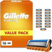 Gillette Fusion 5 Klingen Herren, 16 Original Rasierklingen, Orange