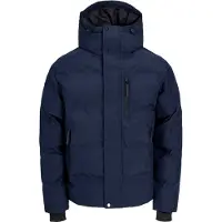 Jack & Jones Steppjacke "JCOTRACE ALPHA PUFFER JACKET" mit Kapuze Kunstfaser, regular fit