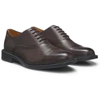 HUGO Oxford-Schuhe aus genarbtem Leder mit Zehenkappe Grösse 45