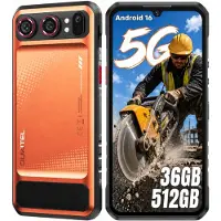 Oukitel WP68 Air Outdoor Handy 5G, Android 16, 36GB + 512GB,8000mAh,6.88 Zoll 120Hz Display,64MP+32MP+ 8MP Nachtsichtkamera, IP68/IP69K, Orange