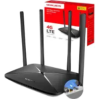 TP-LINK Mercusys MB115-4G(EU), Wi-Fi 4 (802.11n), Einzelband (2,4GHz), Ethernet/LAN, 4G, Schwarz, Tabletop-Router
