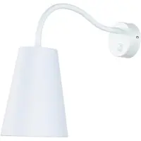 Licht-Erlebnisse Wandlampe Weiß mit Schalter stylisch WIRE Moderne Leuchte Leselampe Flexibel verstellbar Wohnzimmer Bett