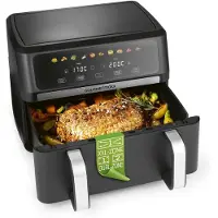 Gourmet Maxx GOURMETmaxx Heißluftfritteuse AirGenius 10L | 2x5L Airfryer Vario-Kammer | Fritt