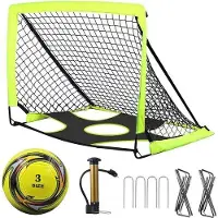 Markenlos Faltbare Fußballtore 120x90x90 cm - Tragbare Pop-Up Tore für Kinder