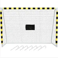 Markenlos Fußballtor 300 x 200 cm - Für Kinder und Erwachsene - Fußballtraining für Innen und Außen - Schwarz/Gelb