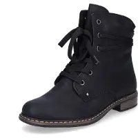 Rieker Winterstiefeletten Damen Kunstleder Schwarz Größe: 41