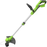 Greenworks 40V Akku Rasentrimmer & Kantenschneider mit Rad für klein-mittelgroße