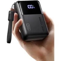 Iniu 25000mAh Laptop Power Bank, Kompakt 100W Schnellladung mit USB C Kabel