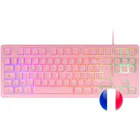 Mars Gaming MK023, Kabelgebunden, USB, Membran Key Switch, QWERTY, RGB-LED, Pink