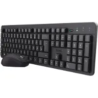 Trust Ymo II Leise Tastatur Maus Set Kabellos Deutsches Layout (QWERTZ)