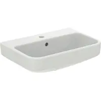 Ideal standard i.life S Waschtisch, 1 Hahnloch, mit Überlauf, 550x380mm, T458401, Farbe: Weiß
