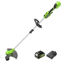 Greenworks 24V Akku Rasentrimmer für kleine bis mittelgroße Gärten, 30 cm Schnit