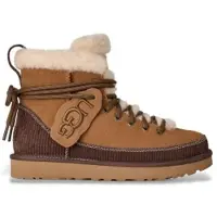 Ugg für Damen. 1180418 Classic Heritage Lace-Up Lederstiefeletten braun (37), Wohnung, Schnürsenkel, Lässig