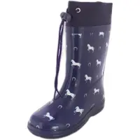 Beck Mädchen Horses Gummistiefel, Violett, 29 EU