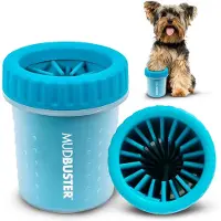 Dexas MudBuster tragbarer Hundepfotenreiniger, Größe S, blau, PW700312