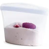 Stasher Silikon Bowl 2 Cup, Gefrierbeutel, Wiederverwendbar, Tiefsee