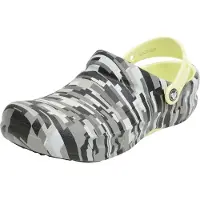 Crocs Uni Erwachsene Bistro Work Graphic Clog Clog, Black/Lime, 36/37 EU