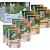 Bozita Kitten mit Fleisch & Fisch in Sauce Multipack Nassfutter Katze