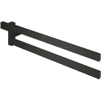 GROHE Doppel-Handtuchhalter Selection, Cube 40768 2-armig 400mm matt black, 407682430 407682430