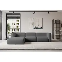 ALTDECOR Ecksofa - MIRA-L2 - 318x179x89 - Grau - Corner Sofa Eckcouch Couch L-Form, links/rechts angeordnet