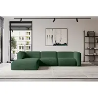 ALTDECOR Ecksofa - MIRA-L2 - 318x179x89 - Grün - Corner Sofa Eckcouch Couch L-Form, links/rechts angeordnet