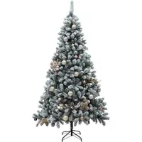 Momax Weihnachtsbaum Snowy 2 Grün/Weiß ca. 240cm