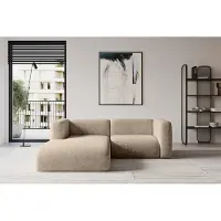 ALTDECOR Ecksofa - MIRA-L1 - 227x179x89 - Braun - Corner Sofa Eckcouch Couch L-Form, links/rechts angeordnet