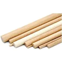 Facett Langholzdübel 10 x 50mm Buche geriffelt