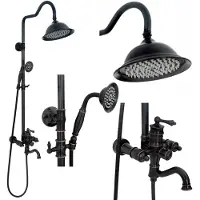 REA Duschgarnitur Vintage Black
