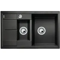 BLANCO Metra 6S, Anthrazit, 2 Becken, 345 x 430 mm, 170 x 285 mm, 8,89 cm (3.5"), 780 mm