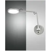 FABAS LUCE Regina - runde verstellbare Wandleuchte - 9 W dimmbare LED-Wandleuchte CCT (3000 K, 4000 K, 5000 K, 6000 K) - Aluminium