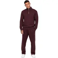 Enzo Milano | Herren Trainingsanzug mit Half-Zip Sweatshirt
