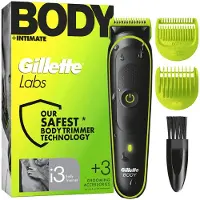 Gillette GilletteLabs i3 Body + Intimate Trimmer für Männer mit SkinFirst-Technologie, für Körper &amp; Intimbereich, wasserdichte, 1 Präzisionstrimmer