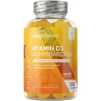 WeightWorld Vitamin D3 4000 IE 120 Gummibärchen