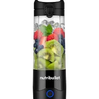 NutriBullet NBP003B, Tragbarer Mixer, 0,475 l, Pulsfunktion, Eis-Crusher, 0,4237 m, Schwarz
