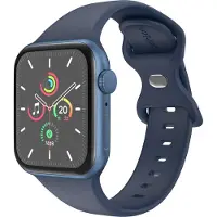 IMoshion Silikon-Armband⁺ für Apple Watch | 44/45/46/49 mm - Größe M/L - Midnight