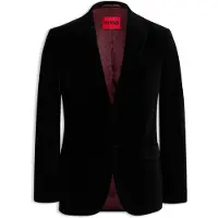 HUGO Extra Slim-Fit Blazer aus Baumwoll-Samt Grösse 106