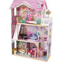Kidkraft Holz Spielzeug Puppenhaus Annabelle inkl. 16 bunter Möbelstücke; 65079