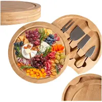 Gockowiak Andra Bambus-Servierbrett für Snacks und Käse