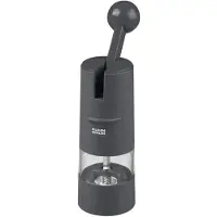Kuhn Rikon Salzmühle & Pfeffermühle Ratchet Grinder, Gewürzmühle manuell, grau,