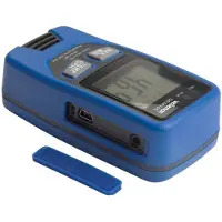 Velleman Datenlogger - Temperatur und Luftfeuchtigkeit - USB - LCD-Display - Lange Batterielebensdauer - 96 x 50 x 30 mm - Schwarz/Blau