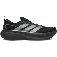 Adidas Laufschuh PERFORMANCE "SUPERNOVA GLIDE", Herren, Gr. 46, schwarz (core schwarz, iron metallic, grau five), Textil, Schuhe Laufschuh, für mehr Komfort