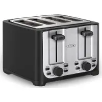 Bella 4 Scheiben Toaster mit Automatischer Abschaltung, Extra Breite Schlitze un
