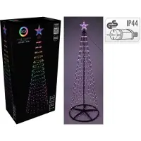 Christmas Decoration Dekorative LED-Weihnachtsbaum 550 RGB LEDs – 300 cm – Schwarz