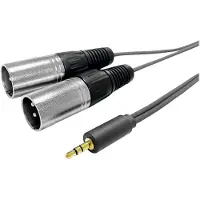 VivoLink 3.5MM CABLE to 2 x XLR male