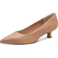 Marco Tozzi Damen Pumps weiches Feel Me Fußbett Leder Leder Decksohle weiches In