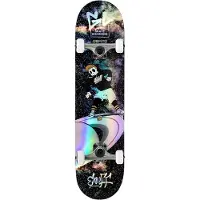 Enuff Skully Skateboard - Hologram Mini Komplett - Schwarz - - One Size - Skateboards