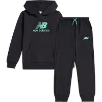 New Balance Sweatset - Gestapeltes Logo - Kaviar m. Minzgrün - - 14-15 Jahre (164-170) - Sweatsets